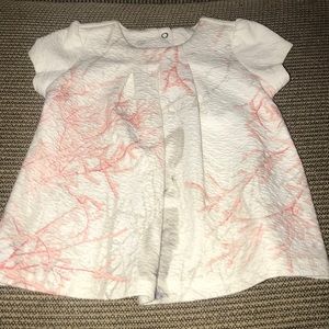 White and pink bunny dress size 9M